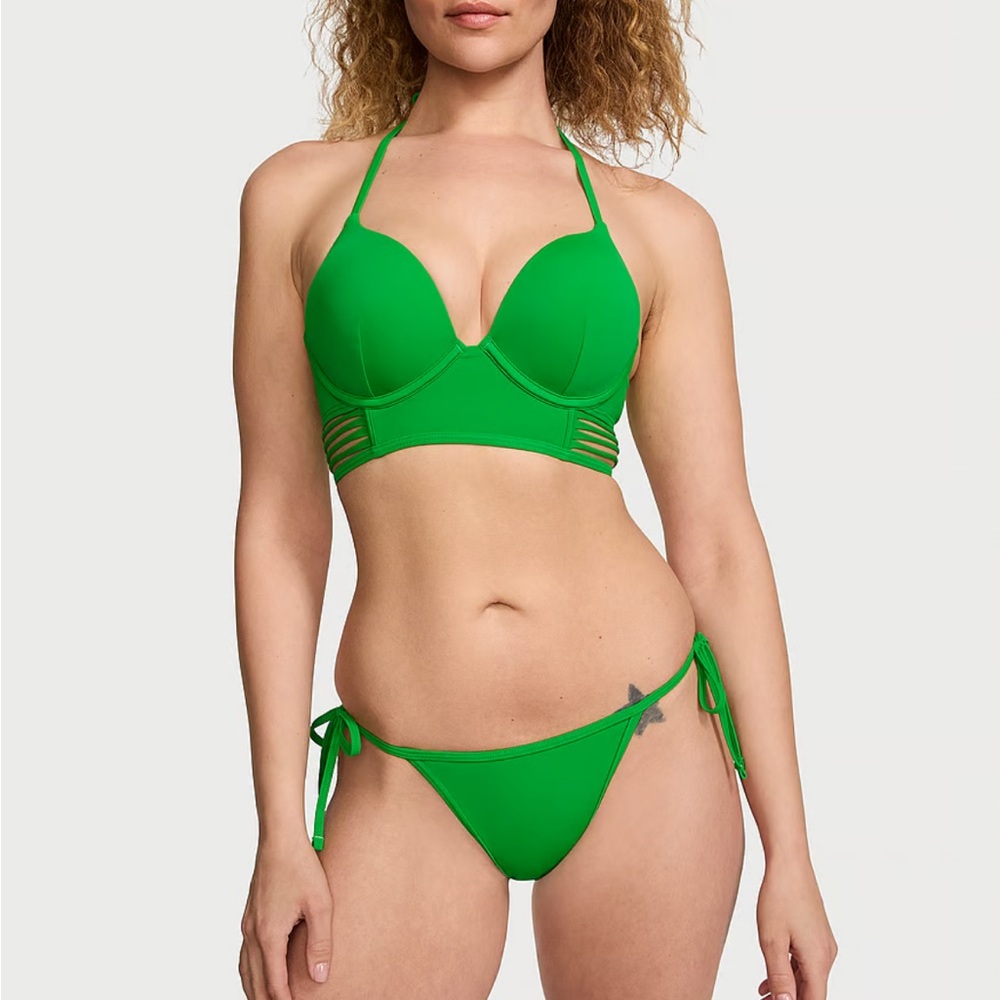 NWT Victoria’s Secret Bikini Green 34C M